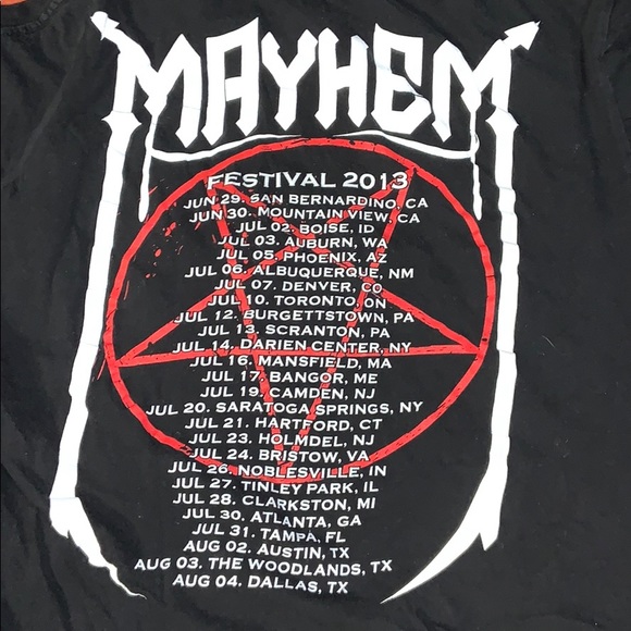 2013 Rockstar Energy Mayhem Tour Shirt Sz Medium - Picture 4 of 4